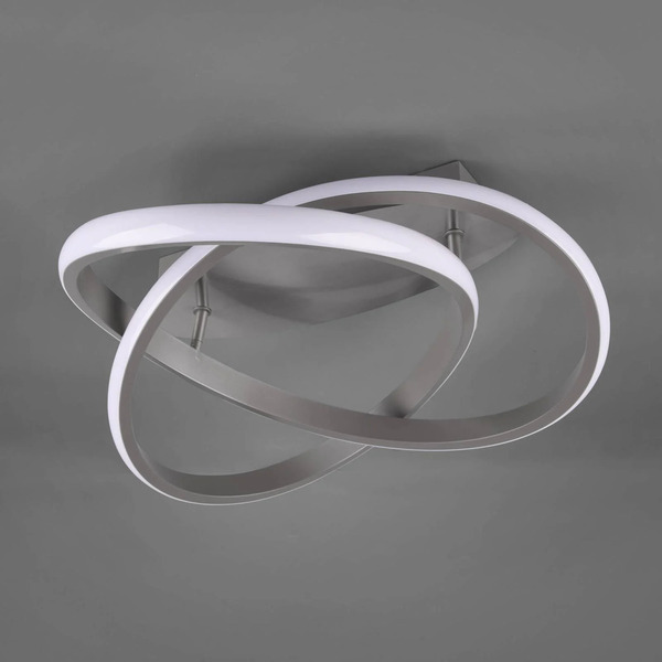  Reality Leuchten Reality Leuchten Led Ceiling Light Course, Matt Nickel, 4,000k, ø 45 Cm 