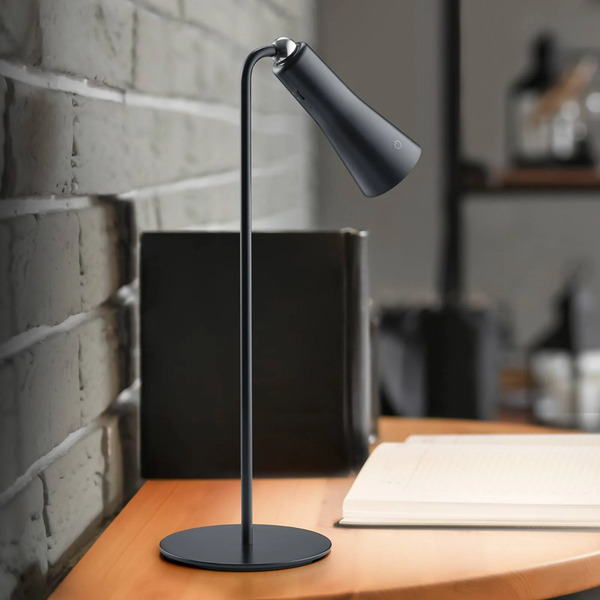  Reality Leuchten Reality Leuchten Led Rechargeable Table Lamp Maxi, Black, Metal, Dimmable, 36 Cm 