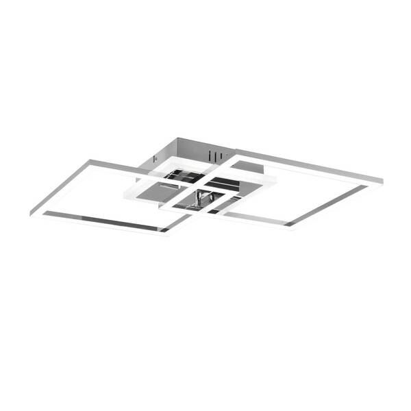  Reality Leuchten Reality Leuchten Venida Led Ceiling Light, Square, Chrome 