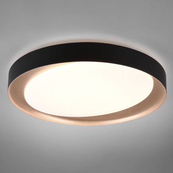  Reality Leuchten Reality Leuchten Zeta Tunable White Led Ceiling Light, Black/gold 
