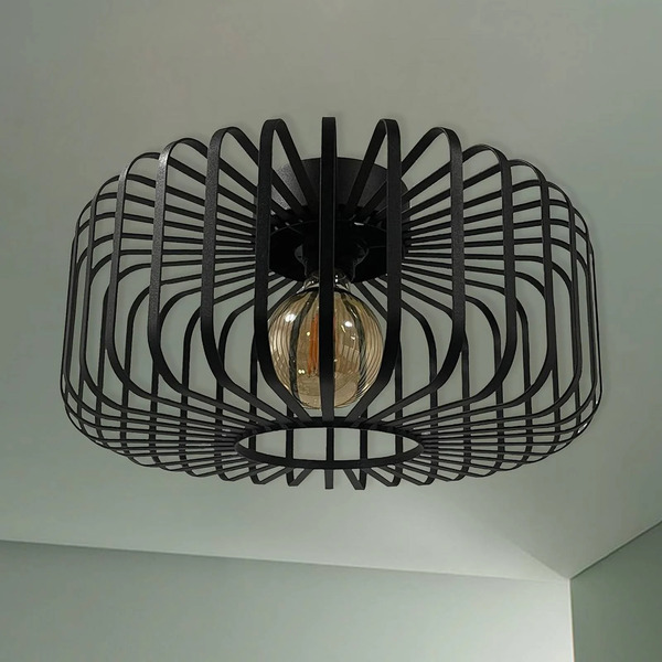  Royaltech Royaltech Niko Ceiling Light, Black, ø 39 Cm, Metal, E27 
