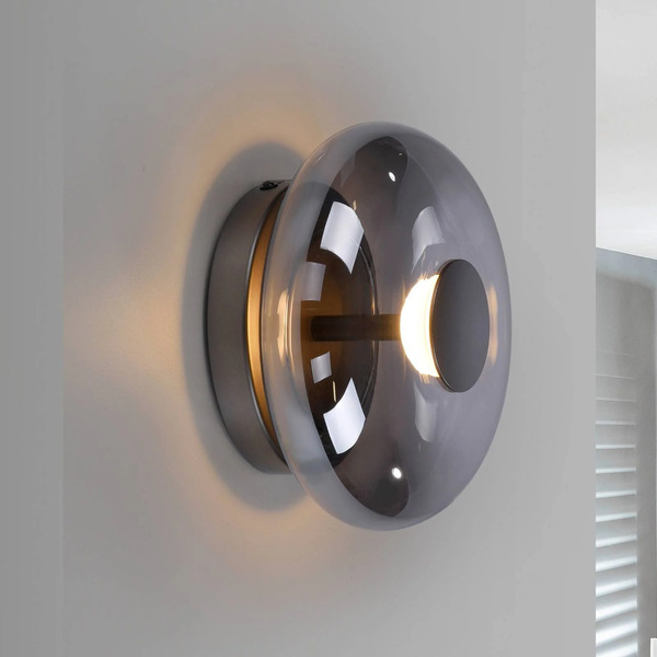  Schöner Wohnen Schöner Wohnen Led Ceiling Lamp Posh, Smoked Glass, 3,000 K 