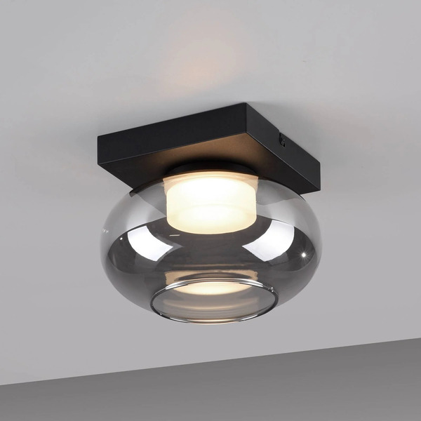  Schöner Wohnen Schöner Wohnen Led Ceiling Light Sia, Smoke Grey 3,000 K 