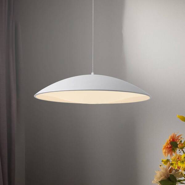  Schöner Wohnen Schöner Wohnen Lente Led Pendant Light, White, ø 50 Cm, Metal, Switchdim 
