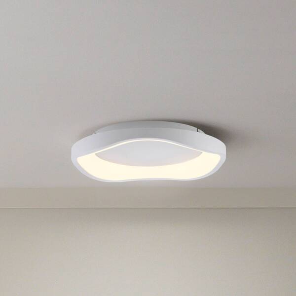  Schöner Wohnen Schöner Wohnen Monta Led Ceiling Light, White, ø 40 Cm, Metal, Switchdim 