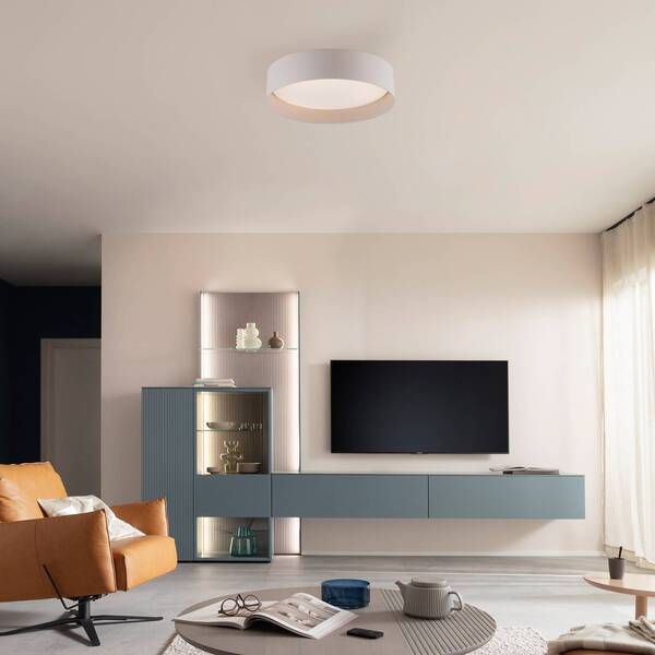  Schöner Wohnen Schöner Wohnen Tavoli Led Ceiling Light, Beige, ø 29 Cm, Metal, Cct, Dimmable 