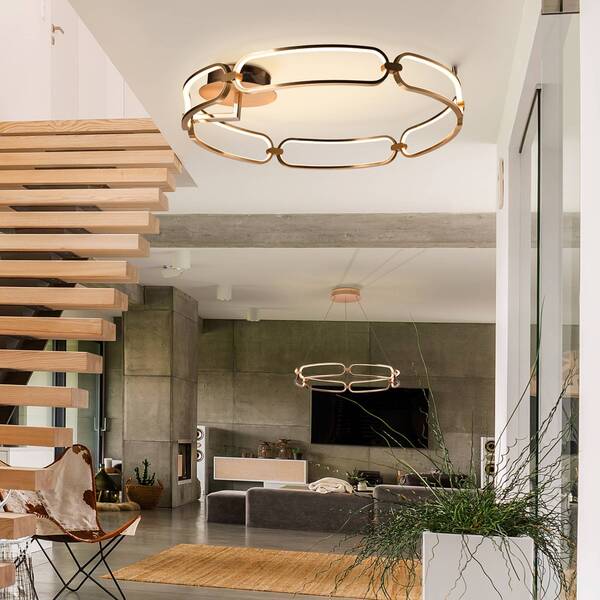  Schuller Valencia Schuller Valencia Colette Led Ceiling Light, 6-bulb, Rose Gold 