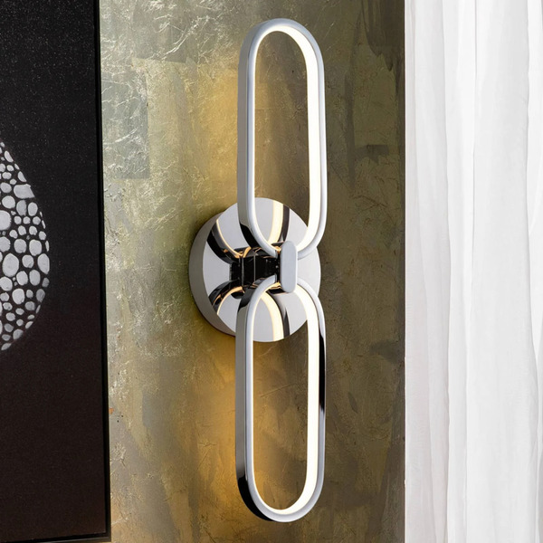  Schuller Valencia Schuller Valencia Led Wall Light Colette, 2-bulb, Chrome 