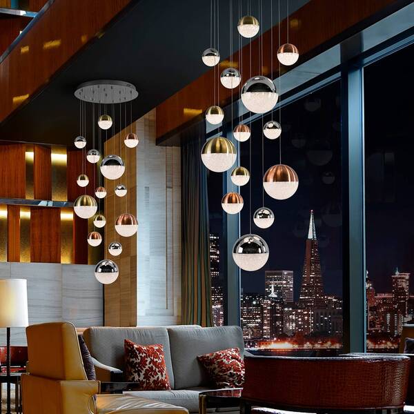  Schuller Valencia Schuller Valencia Sphere Led Hanging Light Multicoloured 14-bulb App 