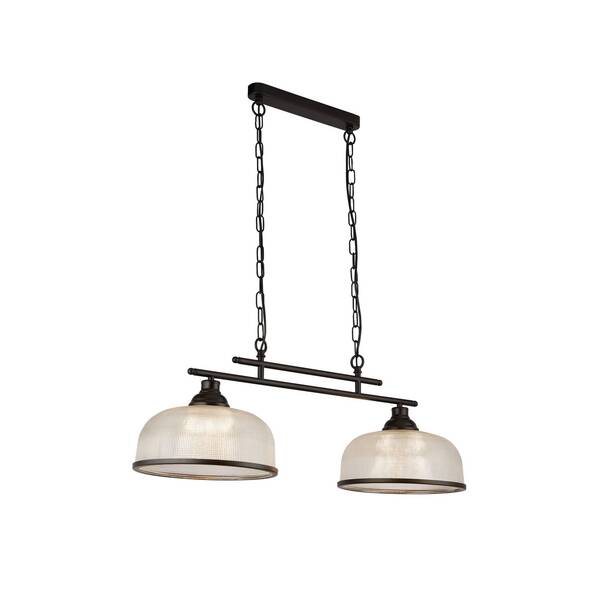  Searchlight Searchlight Bistro Hanging Light 2-bulb, Black 
