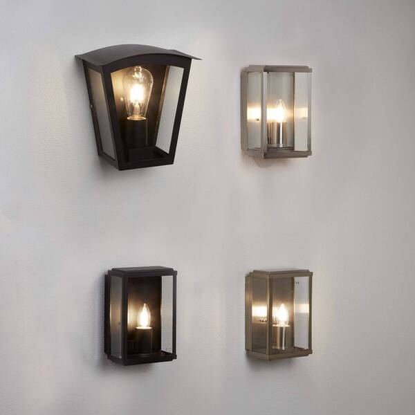  Searchlight Searchlight Box Outdoor Wall Light, Brass 