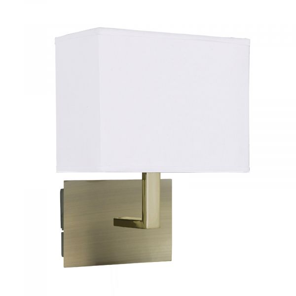  Searchlight Searchlight Dario Wall Light With Fabric Lampshade 