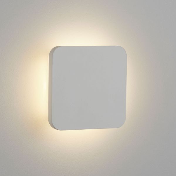  Searchlight Searchlight Gypsum Led Wall Light 15 X 15 Cm, White Plaster 