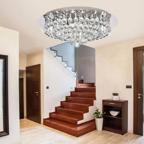  Searchlight Searchlight Hanna Ceiling Chrome Glass Crystal Globes 55 Cm 