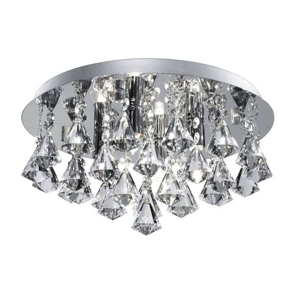  Searchlight Searchlight Hanna Ceiling Light, 35 cm, Chrome 