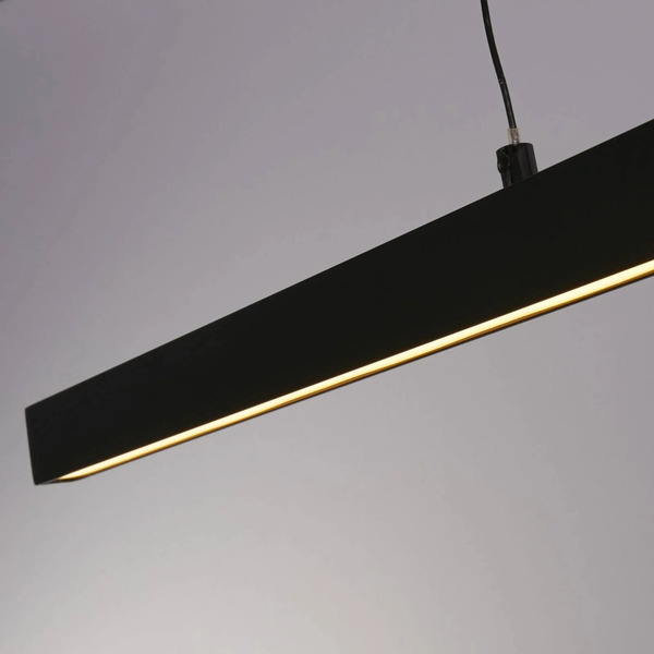  Searchlight Searchlight Layla Led Hanging Light, Linear, Black, Height-adjustable, Cct 