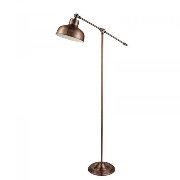 Searchlight Searchlight Macbeth Floor Lamp Made Of Metal, Trendy Copper 