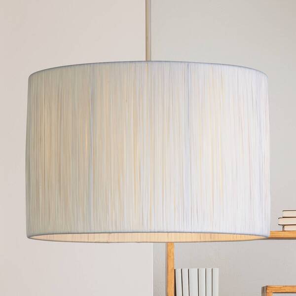  Searchlight Searchlight Morianna Pendant Light, White, Raffia Fabric, ø 30 Cm, E27 