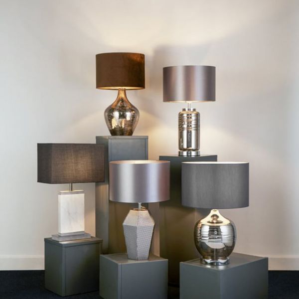  Searchlight Searchlight Polygon Table Lamp With A Glass Base 