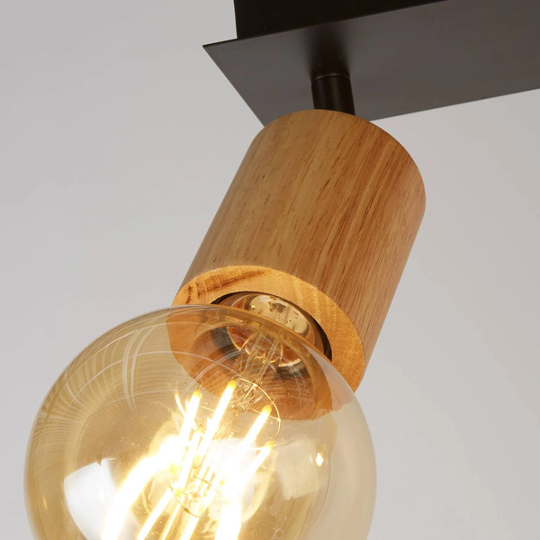  Searchlight Searchlight Spinny Downlight, 4-bulb, Rubber Wood, 90 Cm Long, E27 
