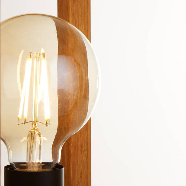  Searchlight Searchlight Square Table Lamp Made Of Bamboo 