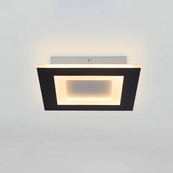  Searchlight Searchlight Squary Led Ceiling Lamp, Length 25 Cm, Black And White Iron, Cct 