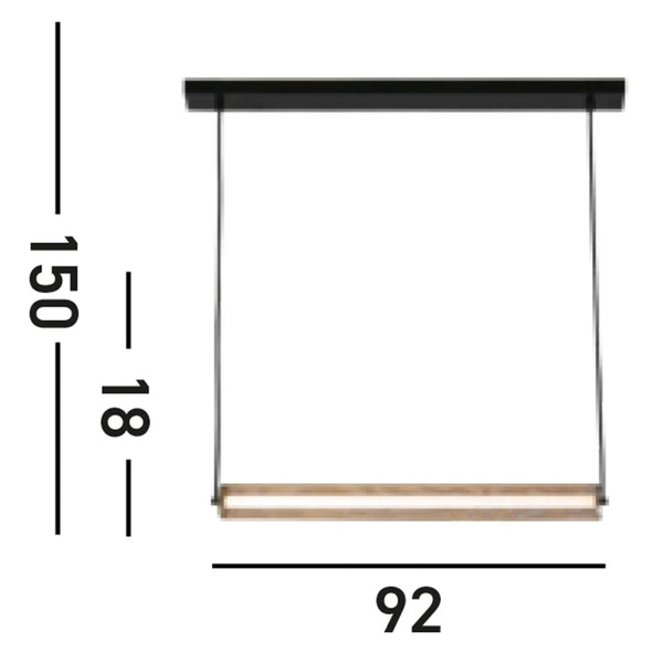  Searchlight Searchlight Thread Led Pendant Light, Gold-coloured, 3-step Dimmable, Steel 
