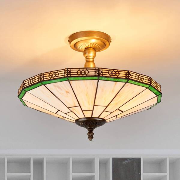  Searchlight Searchlight Tiffany-style New York Ceiling Light 