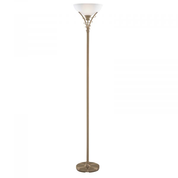  Searchlight Searchlight Timeless Lineas Antique Brass Floor Lamp 