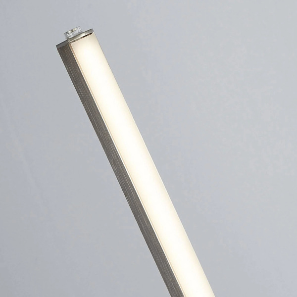  Searchlight Searchlight Tribeca Led Floor Lamp, Silver/opal White, Metal, Cct, 150 Cm 