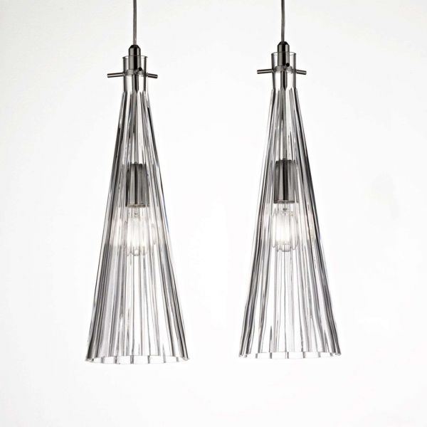  Selène Selène Costa Rica Pendant Light, 2-bulb, Transparent 
