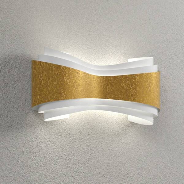 Selène Selène Elegant Designer Wall Light Ionica, Gold Band 