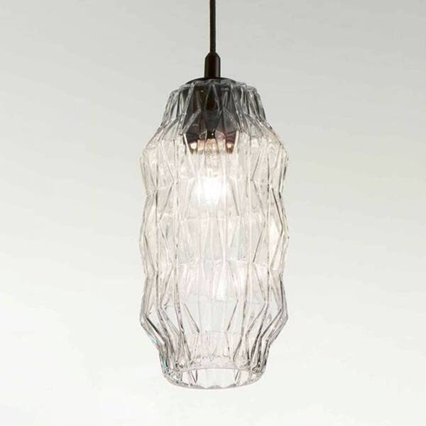  Selène Selène Origami Pendant Light Made Of Glass, Transparent 