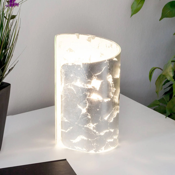  Selène Selène Papiro Table Lamp, Silver 