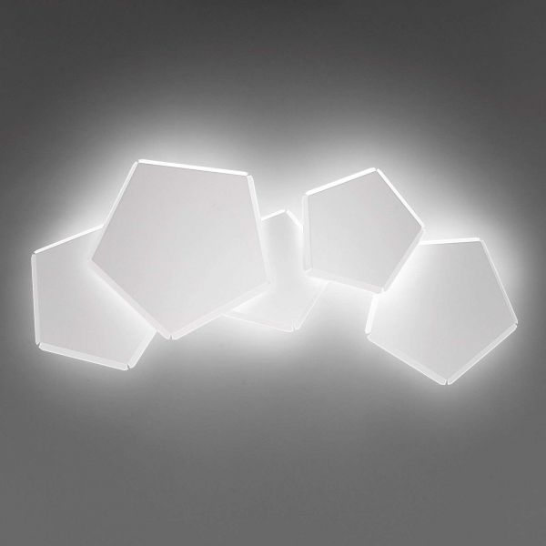  Selène Selène Pleiadi Led Wall Light In White, 5-bulb 