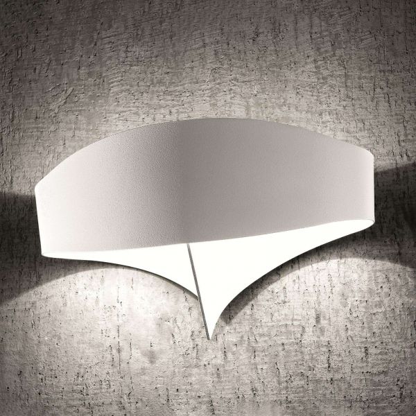  Selène Selène Scudo Led Wall Light Made Of Steel, White 