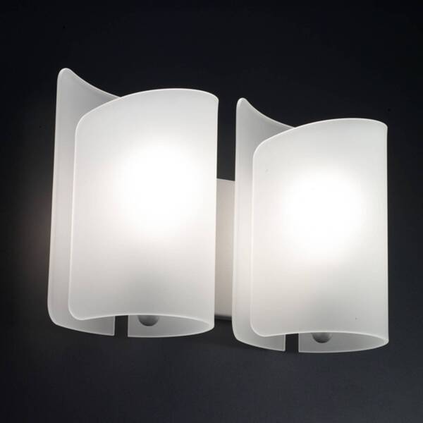  Selène Selène Wall Light Papiro, 2-bulb, Satinised 