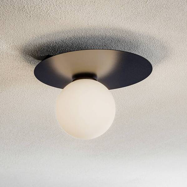  Sigma Sigma Ceiling Light Firn, Round, 1-bulb, Black 