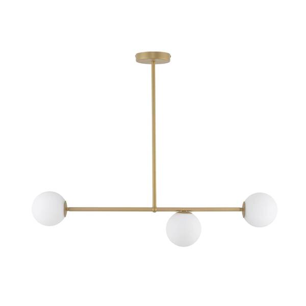  Sigma Sigma Gama Ceiling Light, 3-bulb, Gold 