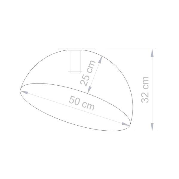  Sigma Sigma Sfera Ceiling Light, ø 50 Cm, White/gold 