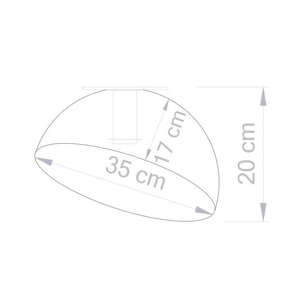  Sigma Sigma Sfera Ceiling Light, ø 35 Cm, White/gold 