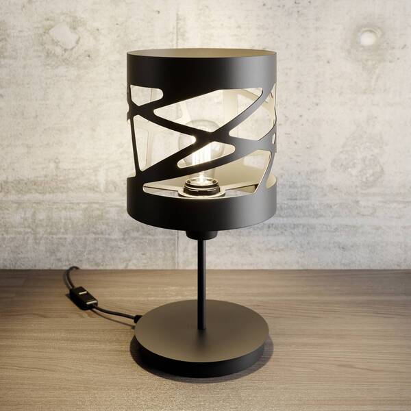  Sigma Sigma Table Lamp Module Frez Patterned Shade ø17.5cm Black 