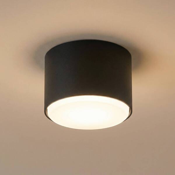  Sigma Sigma Tubo S Ceiling Light, Black, Steel, ø 8 Cm, Gx53 