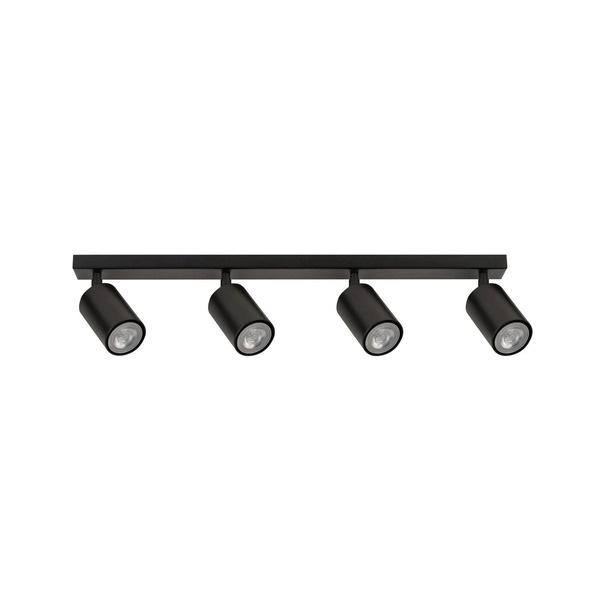  Sigma Sigma Zoom Ceiling Spotlight, 4-bulb, Black 