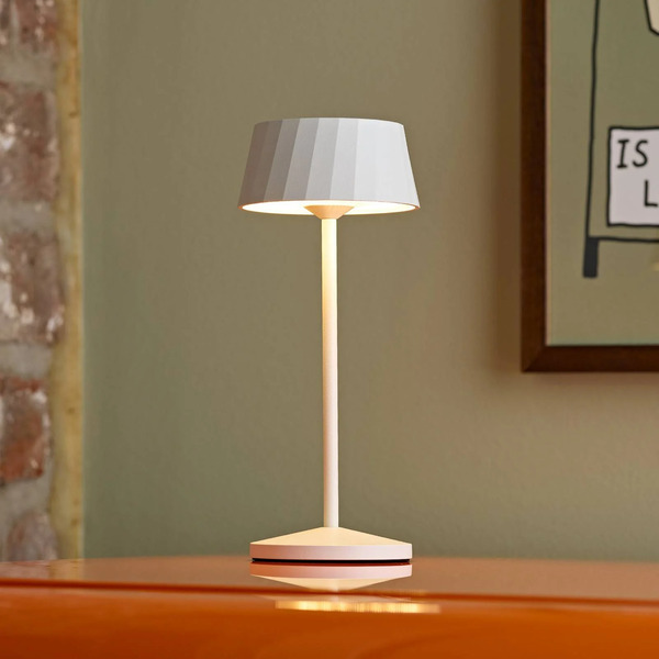  Sigor Sigor Facetta Led Rechargeable Table Lamp, White, 22 Cm, Metal, Cct Ip44 