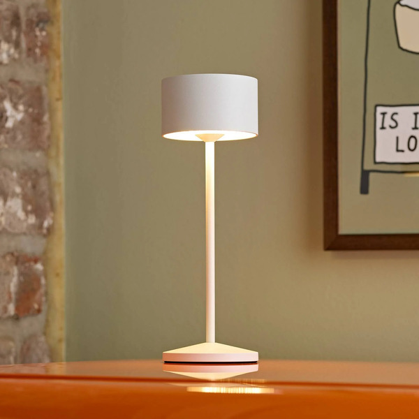  Sigor Sigor Veluna Led Rechargeable Table Lamp, White, Set Of 3, 25 Cm, Ip44 