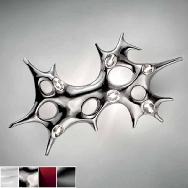  Sil-lux Sil-lux Abstractly Shaped Wall Light Baobab, Platinum 