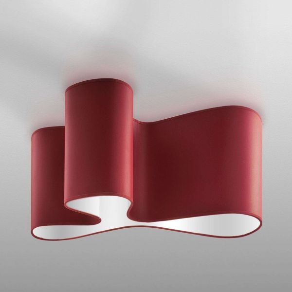  Sil-lux Sil-lux Designer Ceiling Light Mugello Red/white 
