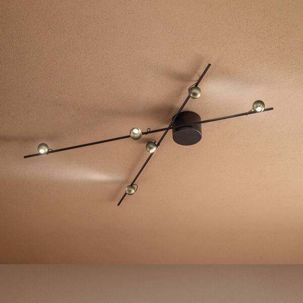  Sil-lux Sil-lux Magnetic Led Ceiling Light, Bronze/gold 