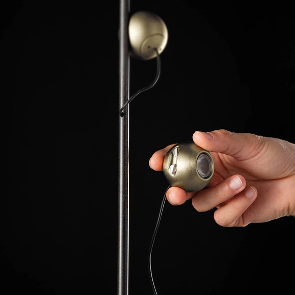  Sil-lux Sil-lux Magnetic Led Floor Lamp, Bronze/gold 